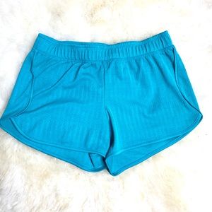 Teal Running Shorts SZ S No Lining